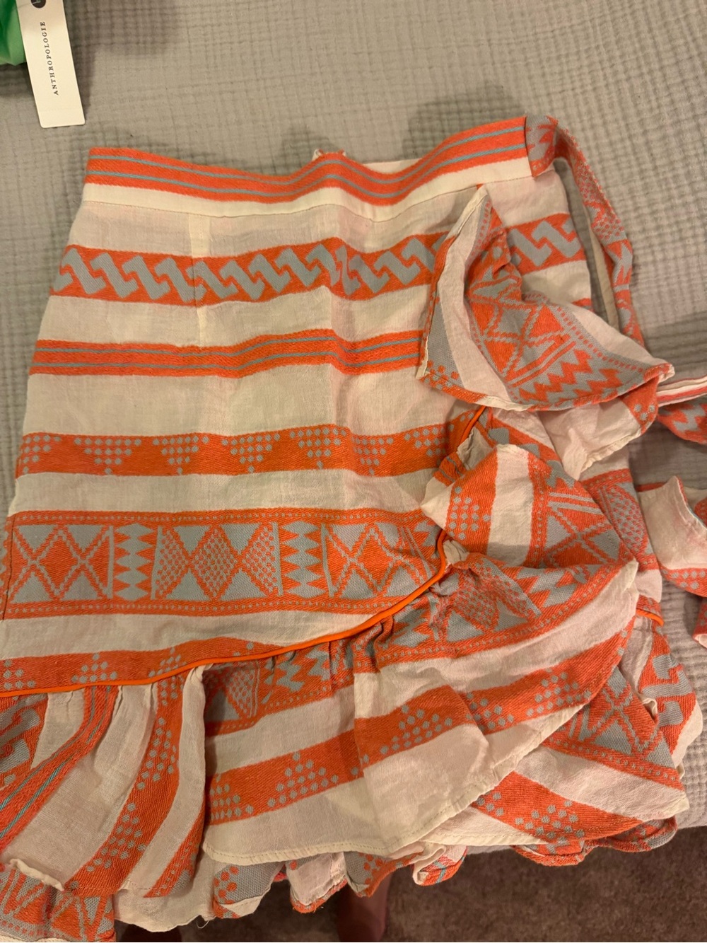 Devotion Twins XS and White Patterned Ruffle Skirt
